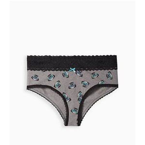 Torrid Mid-Rise Hipster Lace‎ Trim Pug Dog Panty Sz 6X